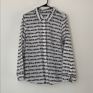 Elephant Button Up